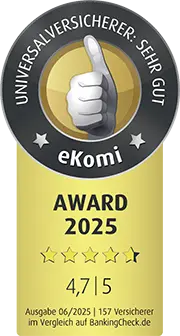 Siegel eKomi Award 2025 Auszeichnung 4,7/5