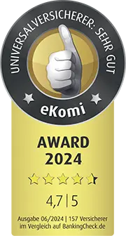 Siegel eKomi Award 2024 Auszeichnung 4,7/5