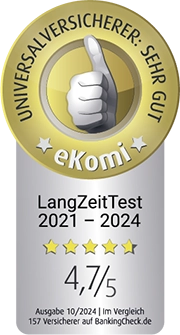 Siegel eKomi Award 2021-2024 LangZeitTest 4,7/5