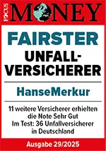 Siegel Focus Money 2025 - Fairster Unfallversicherer