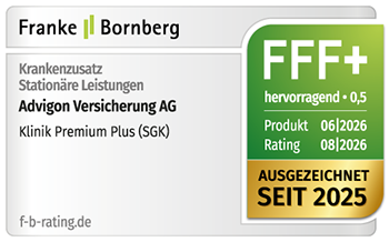 Siegel Franke Bornberg - Klinik Premium Plus Tarif SGK, Hervorragend, Note 0,5