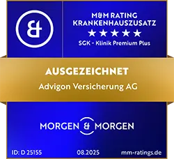 Siegel Morgen & Morgen - Krankenhauszusatz, Tarif SGK Klinik Premium Plus