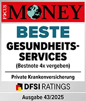 Siegel Focus Money 2025 - Beste Gesundheitsservices