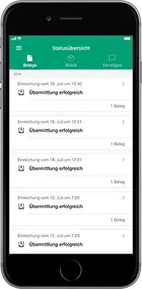 Statusübersicht Bildschirm