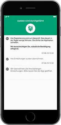 Aktueller Status Bildschirm