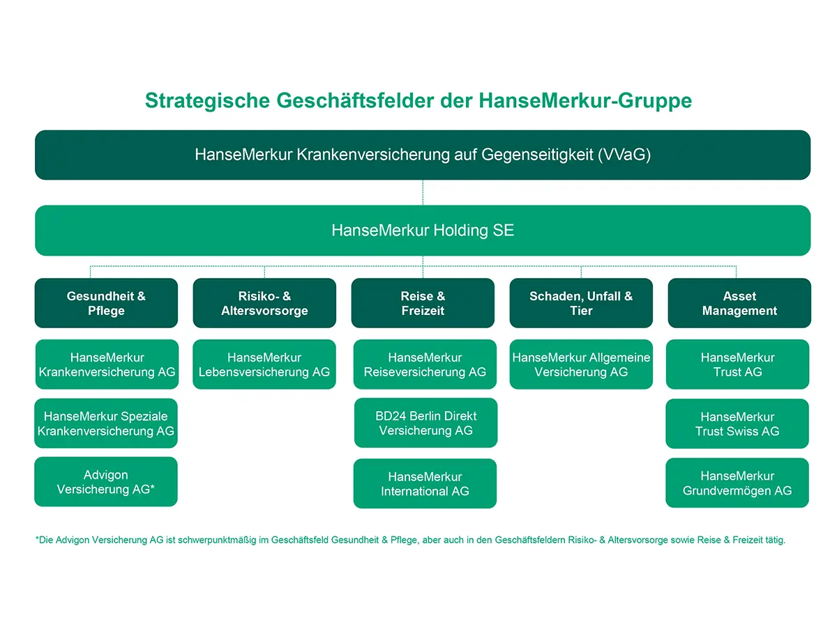 Unternehmensstruktur der HanseMerkur