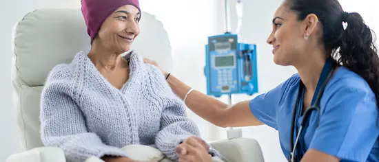 Patientin in Chemotherapie